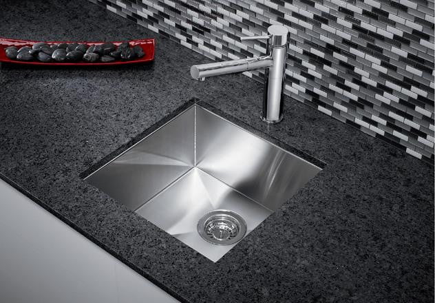 Bosco #208012 Undermount Square Single Bowl Sink 304 Stainless Steel