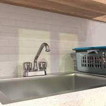 Load image into Gallery viewer, Belanger Laundry Tub Faucet with Swivel Spout - Chrome
