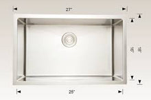 Load image into Gallery viewer, Bosco #208004 Undermount Rectangular Single Bowl Sink 304 Stainless Steel

