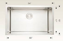 Load image into Gallery viewer, Bosco #208033 Undermount Rectangular Single Bowl Sink 304 Stainless Steel
