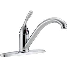 Delta 100 Single Handle Kitchen Faucet Chrome Finish