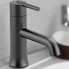 Delta One Handle Bathroom Faucet - Matte Black