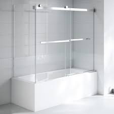 Glax Bypass Sliding Bathtub Door Polished Chrome 60