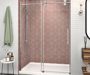 Matrix Rolling Shower Door Polished Chrome 60